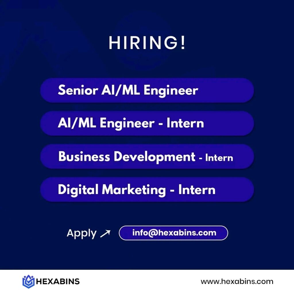 Al/ML Engineer / Business Development Executive/ Digital Marketing / Internship