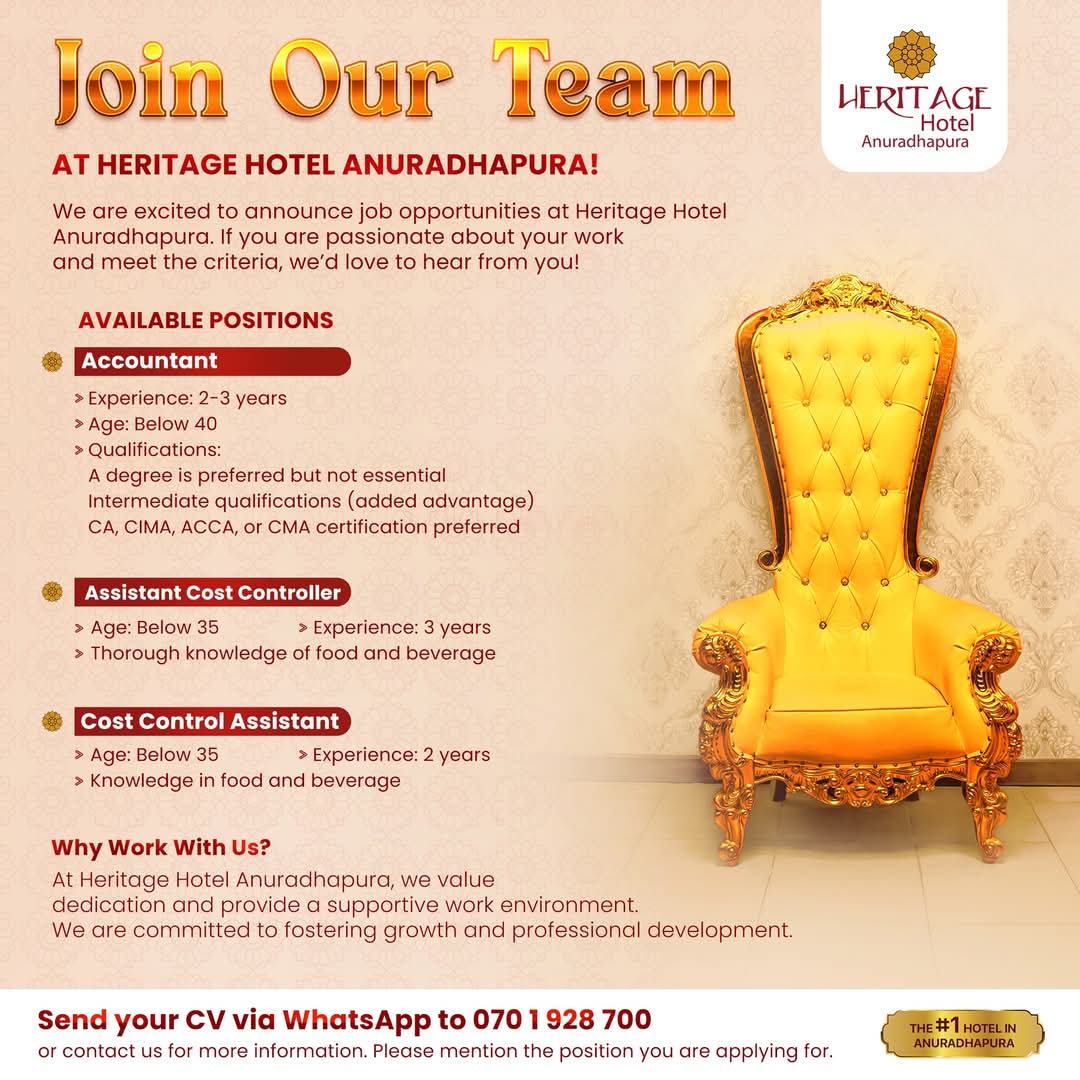 Accountant/ Assistant Cost Controller/ Cost control Assistant ...