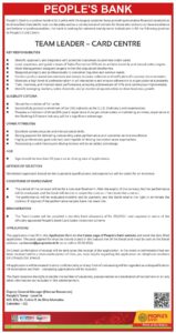 Team Leader – Card Centre_1