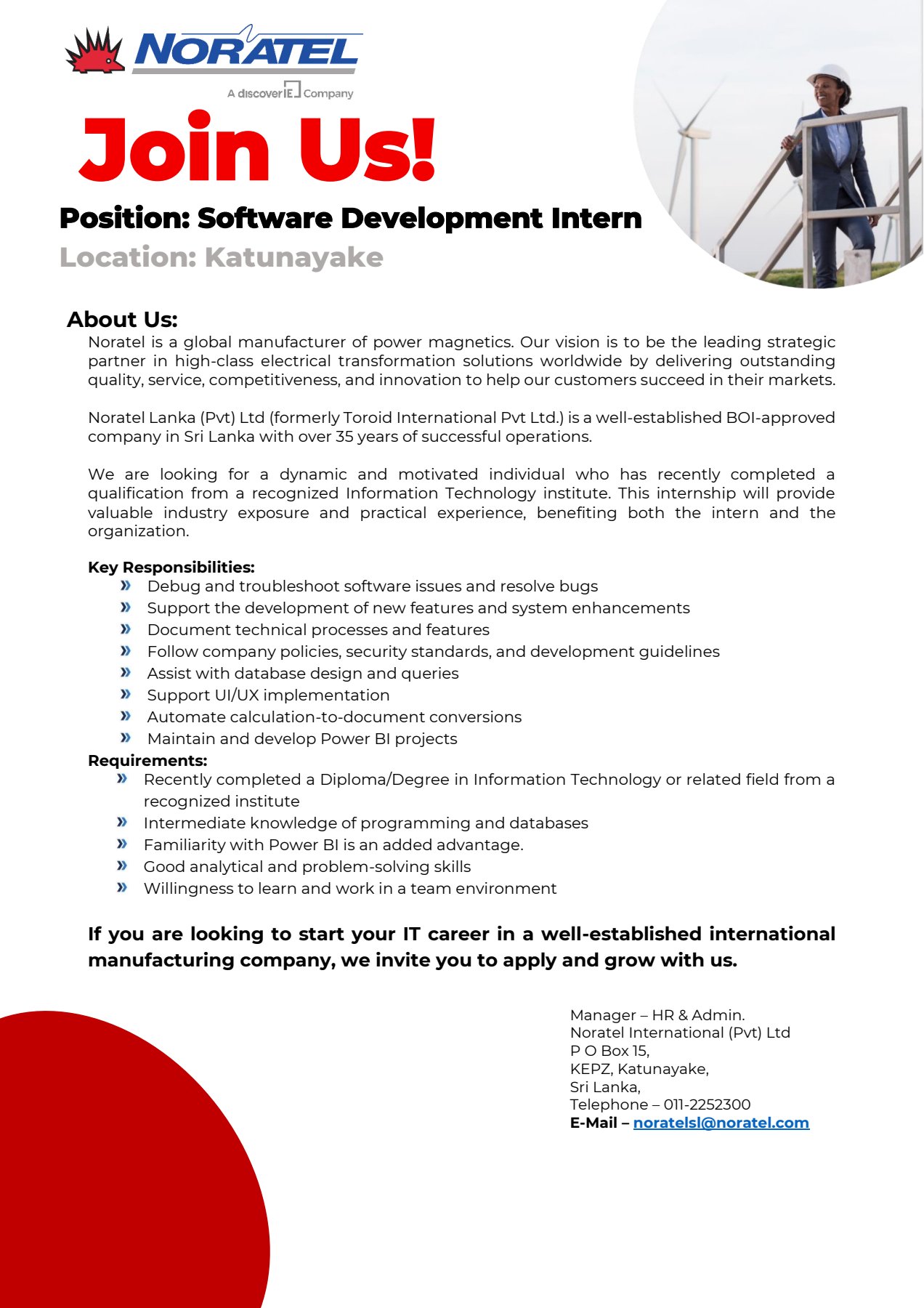 Software Development Intern - Jobseeker.lk