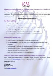 HR Assistant Advertiesment