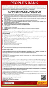 Vacancy _ Maintenance Supervisor_1