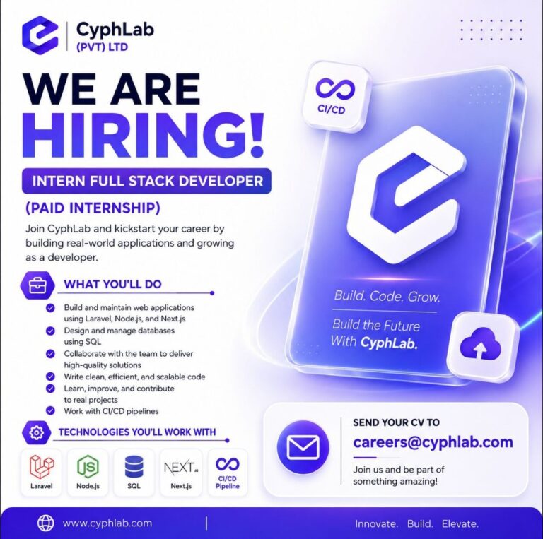Intern Full Stack Developer - Jobseeker.lk